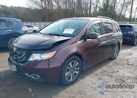 2014 Honda Odyssey Touring/Touring Elite from USA, damaged, VIN 5FNRL5H95EB086865